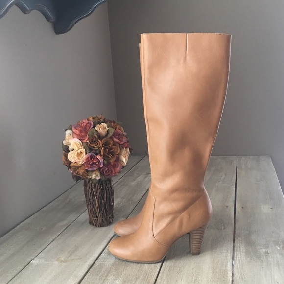 Via Neroli Shoes - Leather Via Neroli Beautiful Tan Knee-high Boots